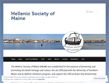 Tablet Screenshot of hellenicsocietyofmaine.org